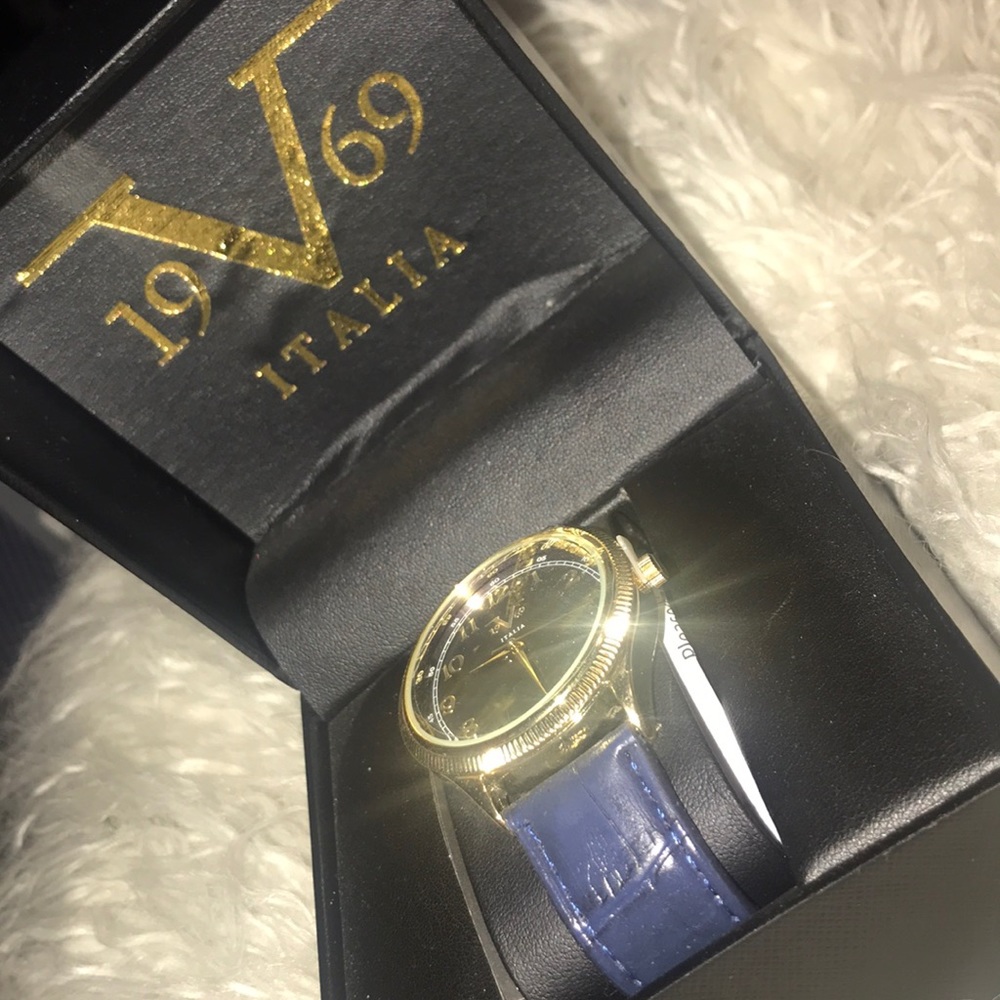 Versace “V” morning 1969 ITALIA  Royal Blue Watch